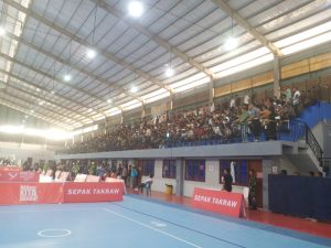 Hari Pertama Pertandingan Cabang Sepak Takraw PON XXI Aceh-Sumut