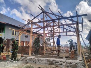Pelaksanaan TMMD Ke-122 Kodim 1425 Jeneponto di Desa Tuju Berjalan Lancar, Program RTLH Capai 35%