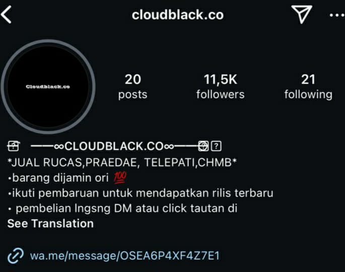 Penipuan Online oleh Reseller Dengan Nama Akun "@cloudblack.co", Diduga Banyak Korban Lain. | NEWS TV Indonesia