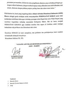 Pernyataan Kontroversial Anggota DPRD Maros Dinilai Cemari Demokrasi Dan Provokasi Masyarakat! Aliansi Advokasi Demokrasi Tuntut Tindakan Tegas demi Keadilan Rakyat | NEWS TV Indonesia