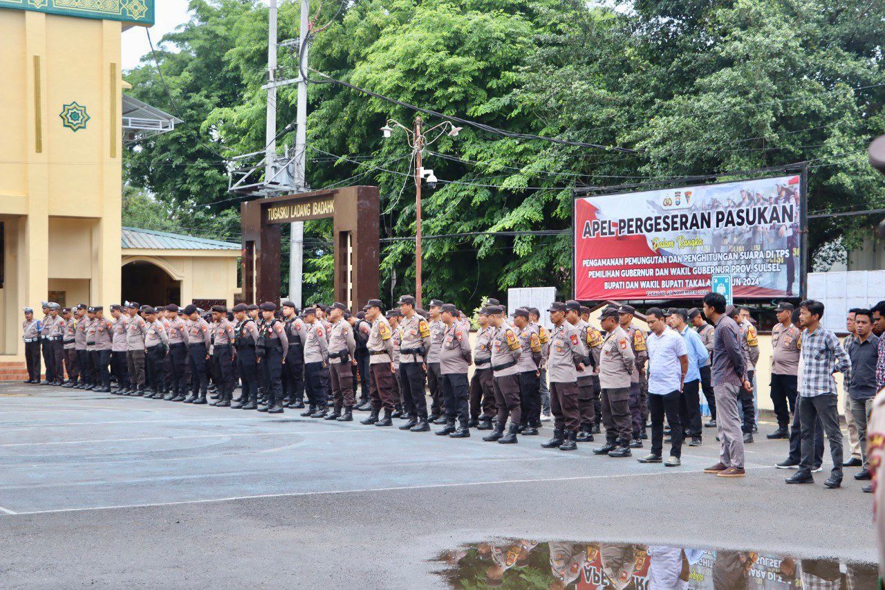 Polres Takalar Kerahkan 216 Personel untuk Amankan Rekapitulasi Suara Pilbup 2024 | NEWS TV Indonesia