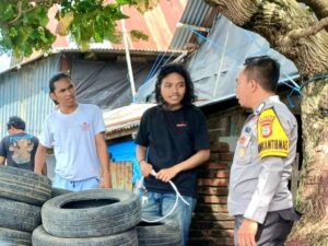 Bhabinkamtibmas Desa Popo Aktif Jaga Situasi Kamtibmas Pasca Pilkada Takalar