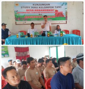Kelompok Tani Desa Abbanuange Lakukan Studi Tiru ke Desa Lakatong, Takalar
