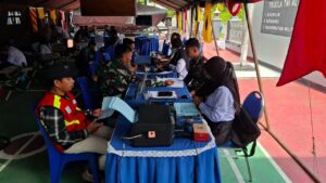 Sukseskan Bulan K3 Nasional, Pelindo Regional 4 Tolitoli Mengikuti Donor Darah Yang diadakan oleh TNI-AL Tolitoli
