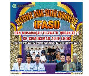 BKPRMI Aluelhok Mengadakan Festival Anak Saleh Indonesia(FASI -& MTQ) ke-1