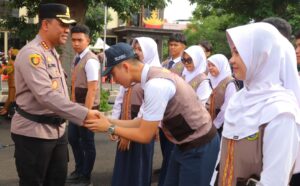 Kapolresta Bandar Lampung Dorong Satgas Remaja Anti Narkoba dan Kekerasan Jadi Teladan di Sekolah