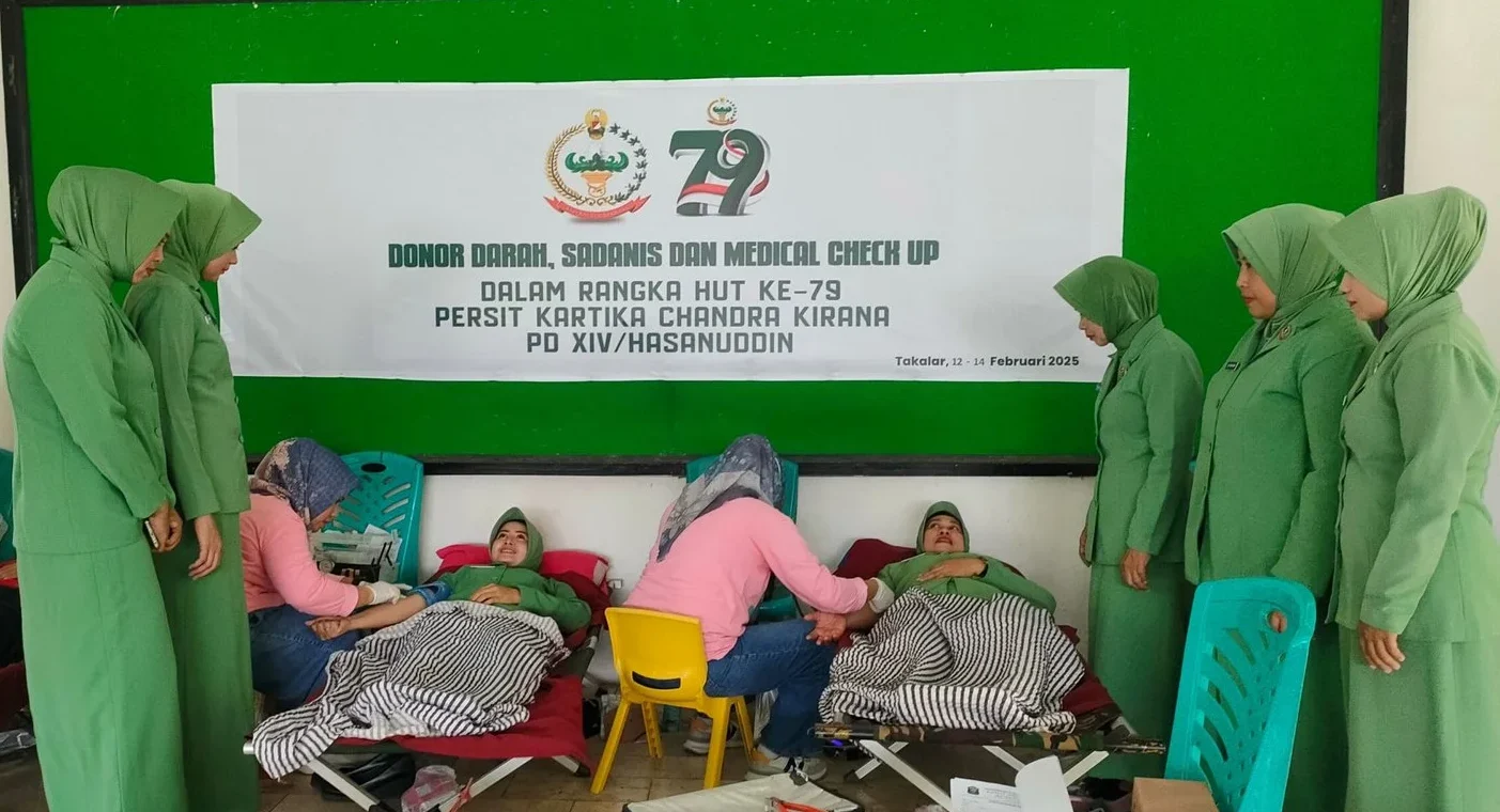 Sambut HUT Persit Ke-79, Kodim Takalar Gelar Donor Darah | NEWS TV Indonesia
