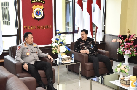 Kapolda Maluku Terima Kunjungan Silaturahmi Manager Garuda Indonesia | NEWS TV Indonesia