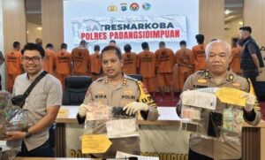 Polres Padangsidimpuan Ungkap Kasus Narkoba, Amankan 6,17 Gram Sabu