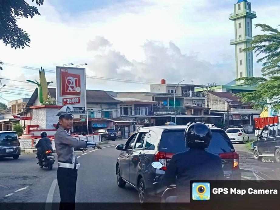 Personil Sat Lantas Polres Takalar Gelar Gatur Sore Jelang Buka Puasa Ramadhan 1446 H | NEWS TV Indonesia