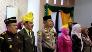 Kapolres Ridwan Hutagaol Hadiri Sertijab Bupati Touna Terpilih Periode 2025-2030