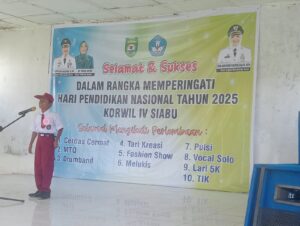 Kegiatan menyongsong Hardiknas di kecamatan Siabu sedang berlangsung
