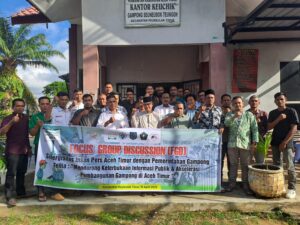 Sinergisitas Insan Pers Dengan Pemerintahan Gampong di Kecamatan Peureulak Timur