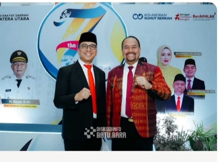 Bupati Batu Bara Hadiri Rapat Paripurna HUT ke-77 Provinsi Sumatera Utara