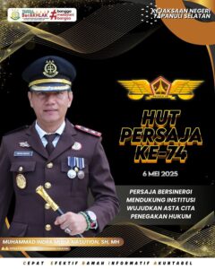 Kejari Tapanuli Selatan Peringati HUT ke-74 PERSAJA: Meneguhkan Komitmen Profesionalisme dan Penegakan Hukum yang Bermartabat