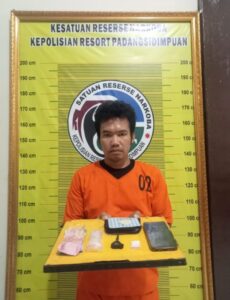 Polres Padangsidimpuan Amankan Seorang Pria Terduga Pelaku Peredaran Narkotika Jenis Sabu
