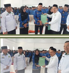 Kakan Kemenag Tapsel Serahkan SK PPPK: H. Masir Rambe Tekankan Integritas dan Pengabdian