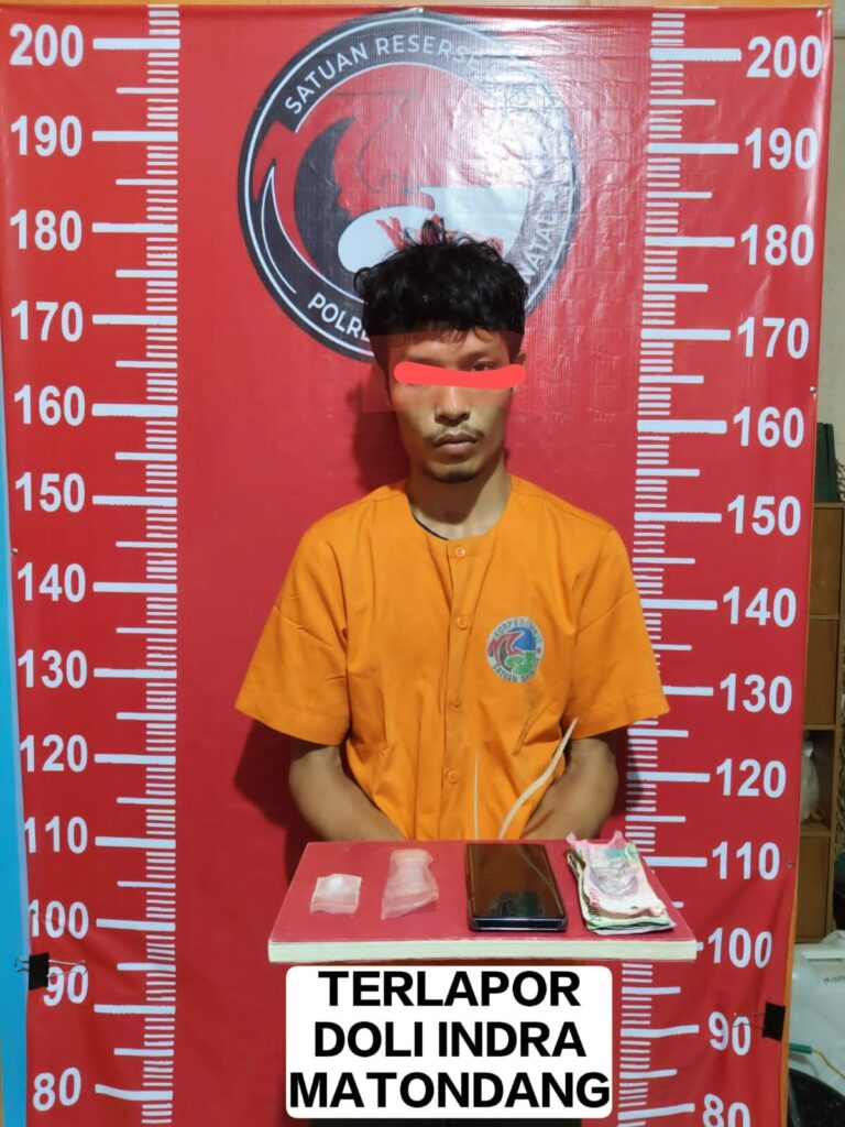 Edarkan narkoba di poken jong jong Pria Bonan Dolok Diciduk Polres Madina