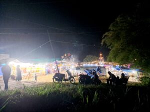 Pasar Malam di Desa Huta Bangun di Duga tidak mengantongi Surat Izin