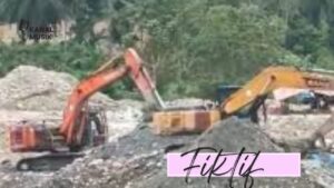 Penangkapan Alat Berat Excavator Lahan Reklamasi Kota Nopan Fiktif