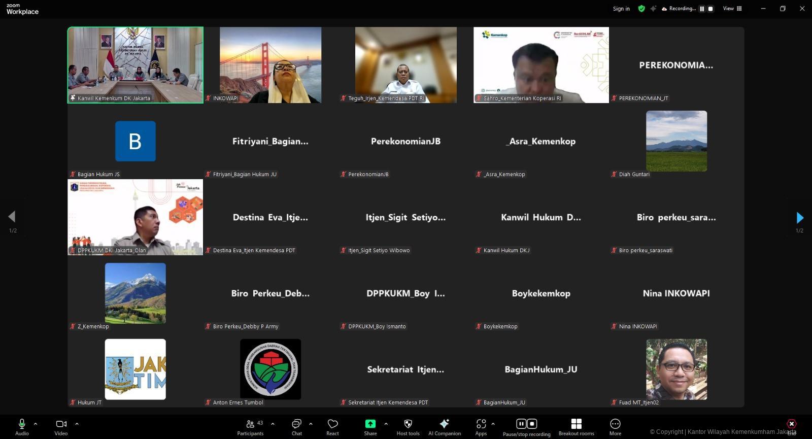 Percepatan Pembentukan KMP di DKI Jakarta Dibahas dalam Rapat Koordinasi Lintas Instansi | NEWS TV Indonesia