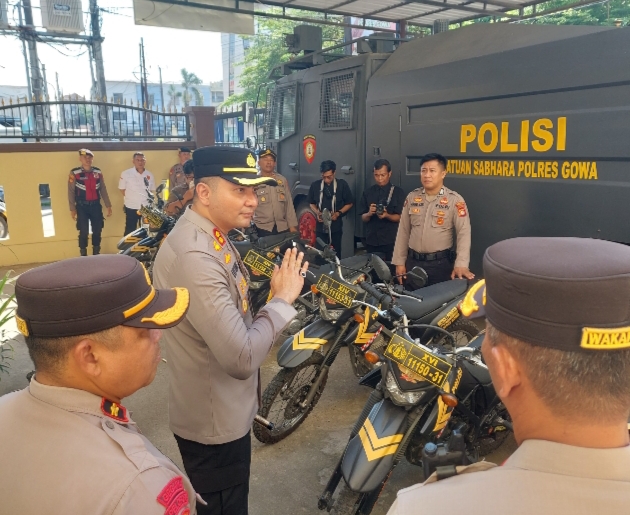 Kapolres Gowa Sidak Kendaraan Dinas Sat Samapta, Pastikan Kesiapan Operasional Personel | NEWS TV Indonesia