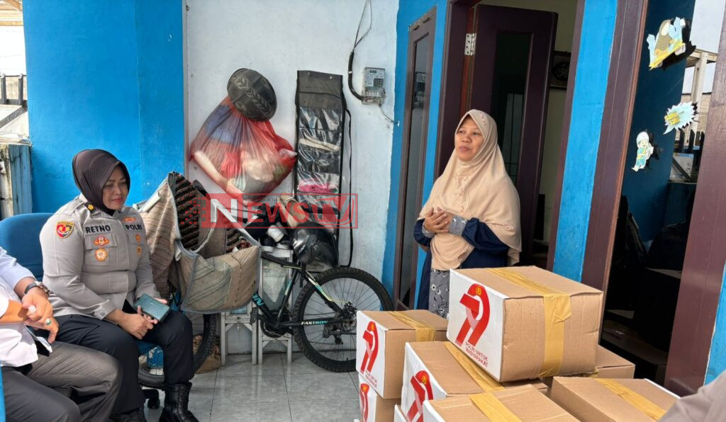 Hari Bhayangkara Ke 79, Polresta Tangerang Salurkan Bantuan Sosial di Yayasan Rumah Ceria Nusantara