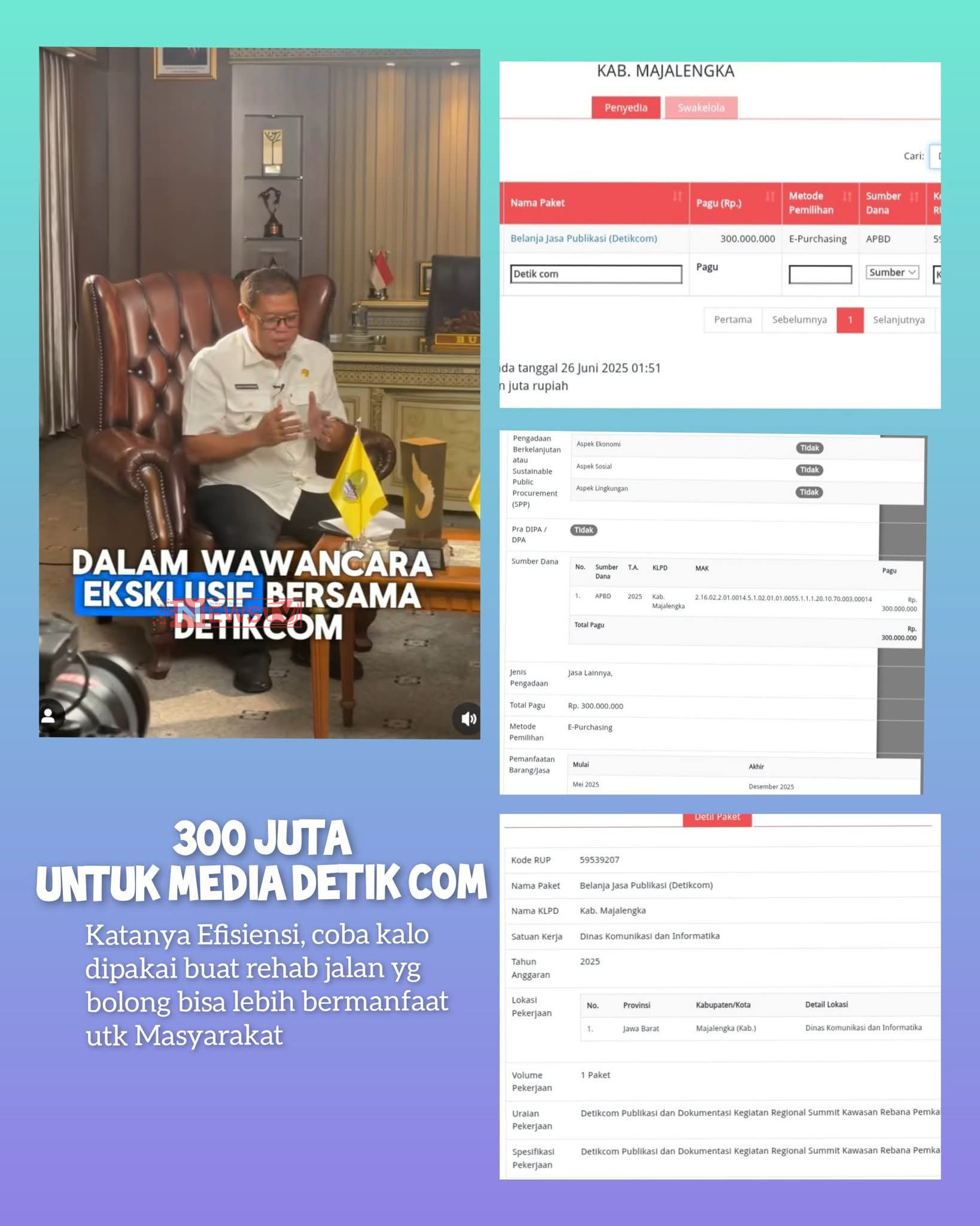 KETUA YAYASAN SUARA MASYARAKAT MAJALENGKA. ASEP NURDIANSAH. DI BIKIN KAGET Majalengka 26/06/2025 Newstv.id | NEWS TV Indonesia