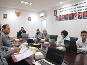 Kanwil Kemenkum DKJ Gelar Diskusi Rekomendasi Pra Kebijakan Permenkumham No. 4 Tahun 2021