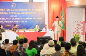 Hadapi Tiga Tantangan, Menteri Nusron Sampaikan Soal Penguatan Sistem dan SDM di Hadapan Jajaran Kanwil BPN Provinsi Sulut