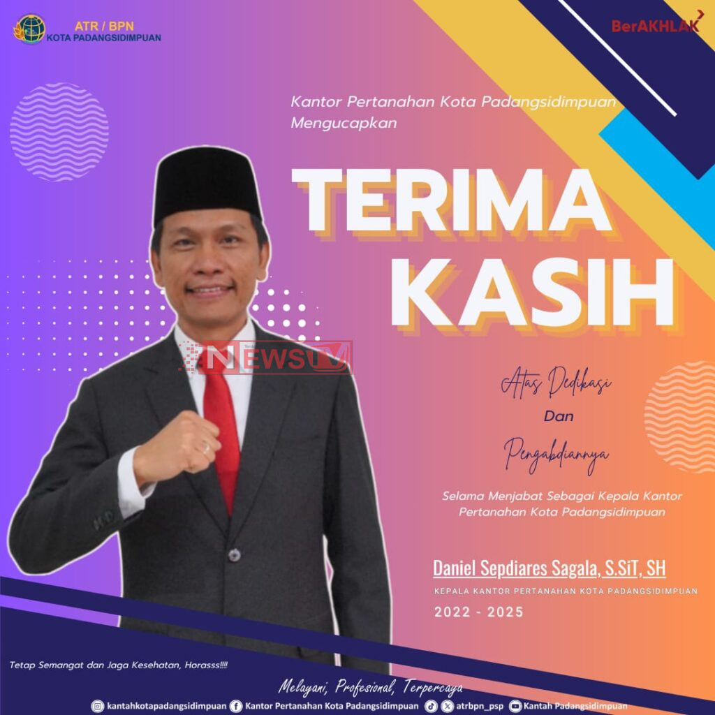 Terima Kasih dan Penghormatan untuk Pemimpin Inspiratif: Daniel Sepdiares Sagala Resmi Pindah Tugas ke Kantor Pertanahan Kabupaten Simalungun