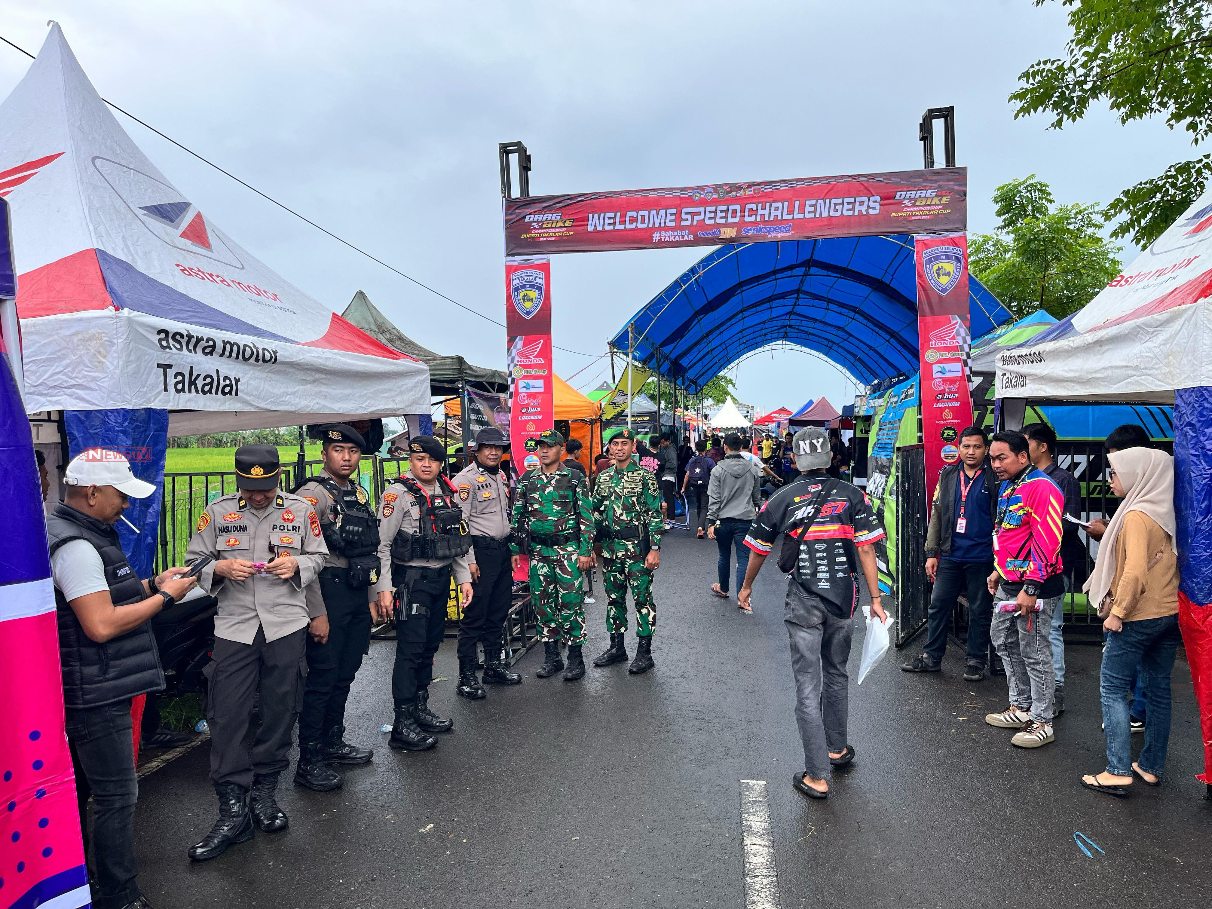 Polri Untuk Masyarakat, Polres Takalar Amankan Drag Bike Championship Bupati Takalar Cup Seri 1 Tahun 2025 | NEWS TV Indonesia