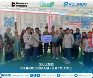 Pelindo Berbagi Bantuan Donasi ke Sekolah SLB Negeri Tolitoli