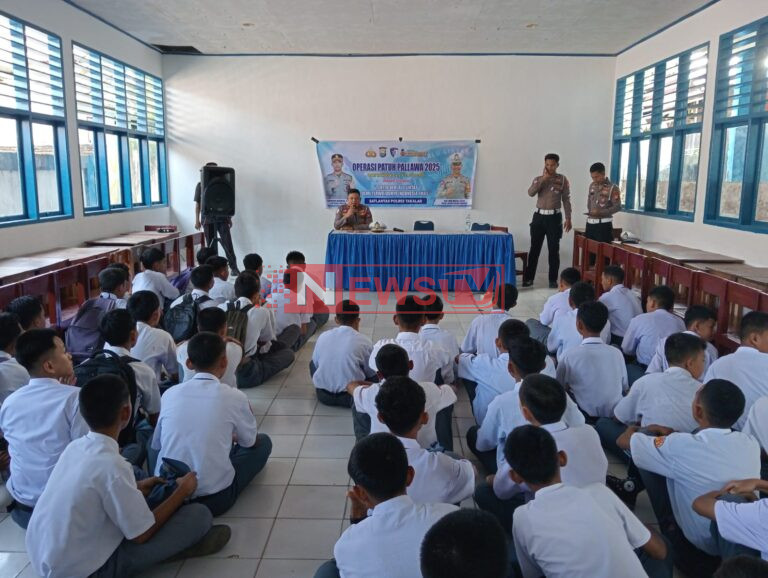 Hari Ke-9 OPS PATUH PALLAWA 2025, Satlantas Polres Takalar Gencarkan Sosialisasi di Sekolah