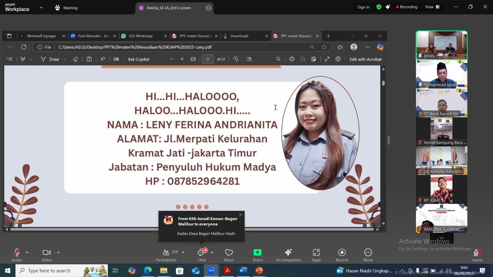 Kanwil Kemenkum DK Jakarta Ikuti Sharing Session Nasional Aktualisasi Posbankum Desa/Kelurahan | NEWS TV Indonesia