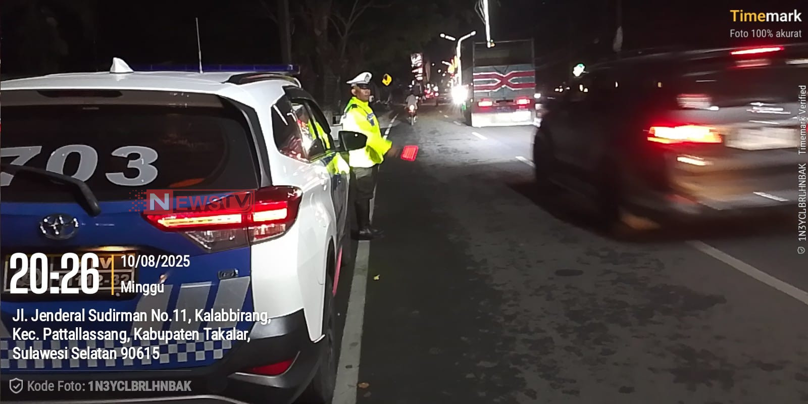 KRYD Sat Lantas Polres Takalar Gelar Patroli Blue Light Di Titik Rawan Malam Hari | NEWS TV Indonesia