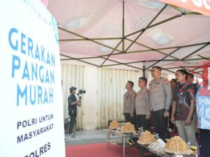 Polres Gowa Gelar Launching Gerakan Pangan Murah Secara Nasional