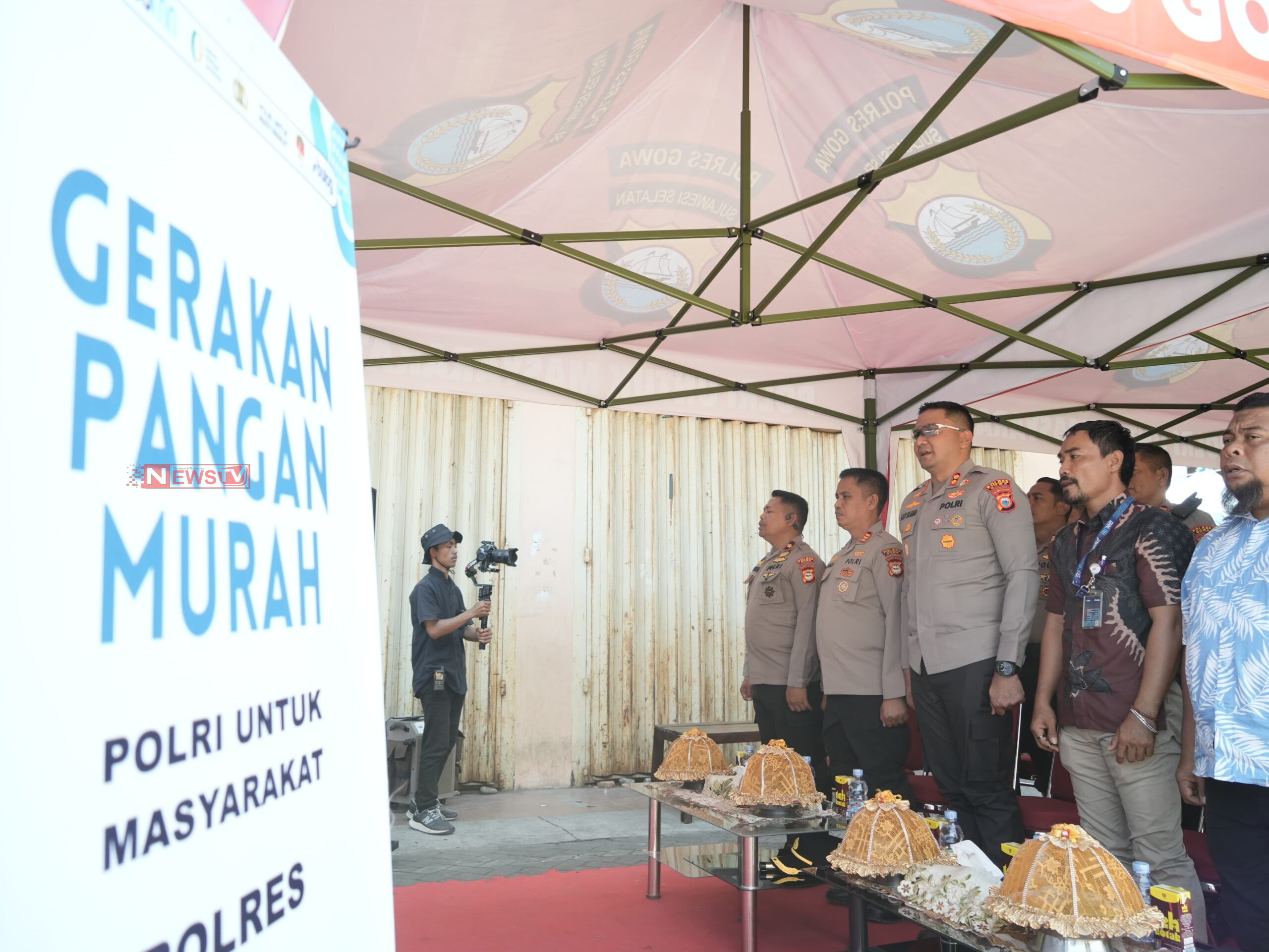 Polres Gowa Gelar Launching Gerakan Pangan Murah Secara Nasional | NEWS TV Indonesia