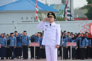 Wabup Irup pada Upacara Peringatan HUT ke-80 RI Tingkat Kab. Takalar