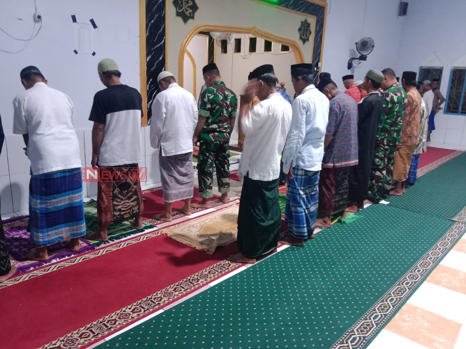 Pererat Silaturahmi Dengan Tokoh Agama, Koramil 1426-01/Polut Sholat Subuh Berjamaah | NEWS TV Indonesia