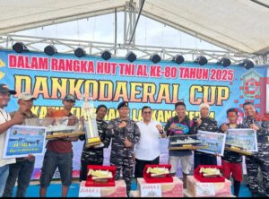 Bupati Takalar Hadiri Final Lomba Balap Perahu Katinting Race Laikang Seri 4