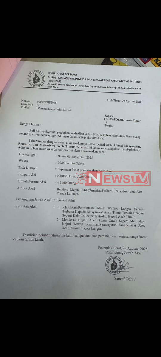 LAKI ACEH TIMUR Menilai Walikota Langsa Tidak Profesional Dalam Menjalankan Tugasnya | NEWS TV Indonesia