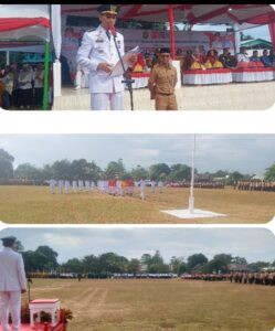 Semarak Upacara Bendera HUT ke-80 RI di Lapangan Sahareng Desa Parapunganta