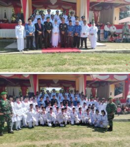 Anggota DPRD Tapsel Drs. H. Ihwan Nasution Baca Naskah Proklamasi di Upacara HUT ke-80 RI Tingkat Kecamatan Batang Angkola