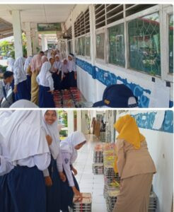 820 Ompreng Dibagikan untuk Program Makan Gratis di SMPN 1 Polongbangkeng Utara