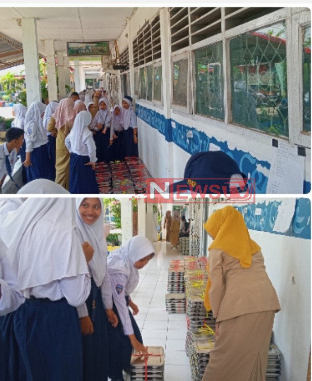820 Ompreng Dibagikan untuk Program Makan Gratis di SMPN 1 Polongbangkeng Utara | NEWS TV Indonesia