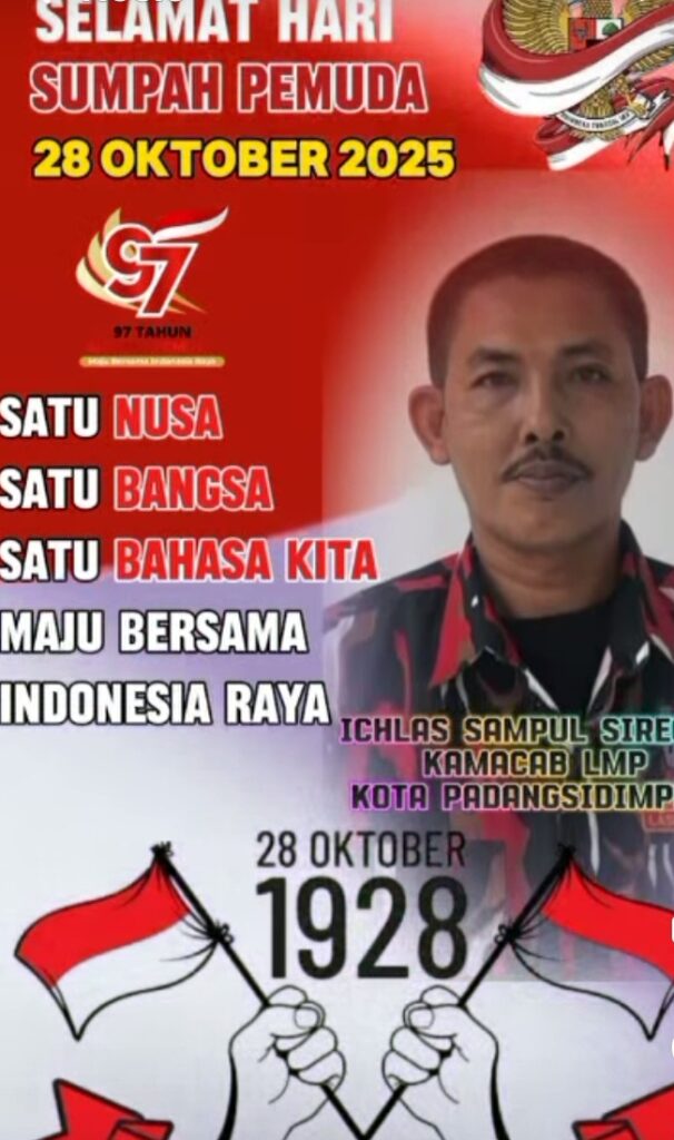 Ketua LMP Padangsidimpuan Ichlas Sampul Siregar: Pemuda Harus Bergerak dan Bersatu untuk Indonesia Maju | NEWS TV Indonesia