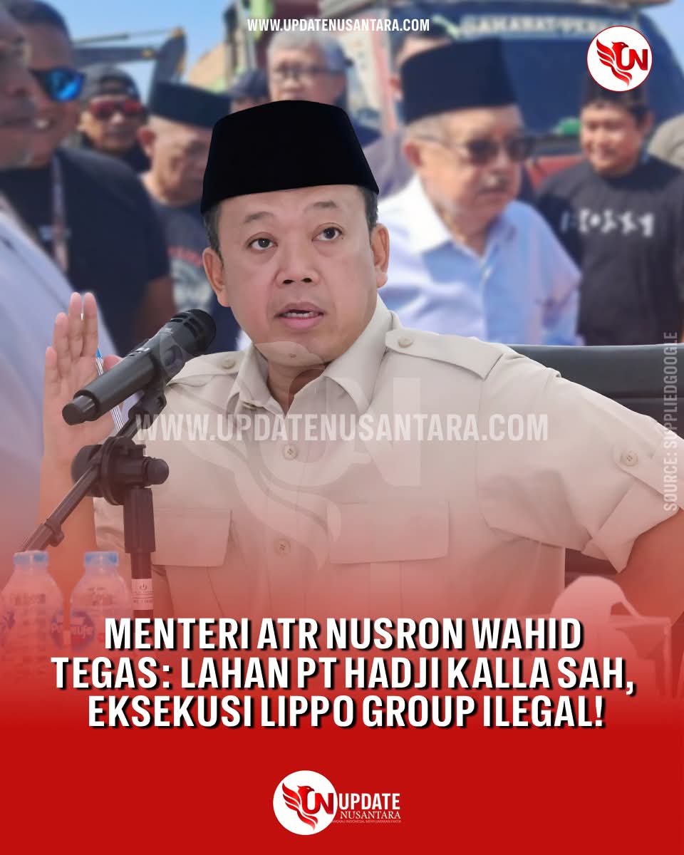 Menteri ATR/BPN, Nusron Wahid" Tidak Paham" Terkait Sengketa Lahan Yang Terjadi di Jalan, Metro Tanjung Bunga | NEWS TV Indonesia
