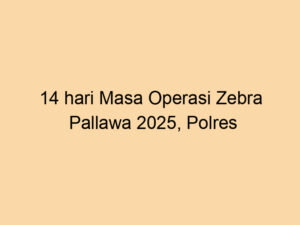 14 hari Masa Operasi Zebra Pallawa 2025, Polres Parepare Catatkan 855 Penindakan Pelanggaran