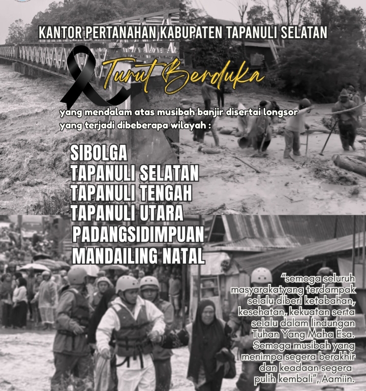 Kantor Pertanahan Tapanuli Selatan Serukan Solidaritas Nasional dan Ungkap Duka Mendalam atas Bencana Banjir-Longsor di Sumut | NEWS TV Indonesia